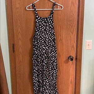 New Look Black and White Floral Jumpsuit